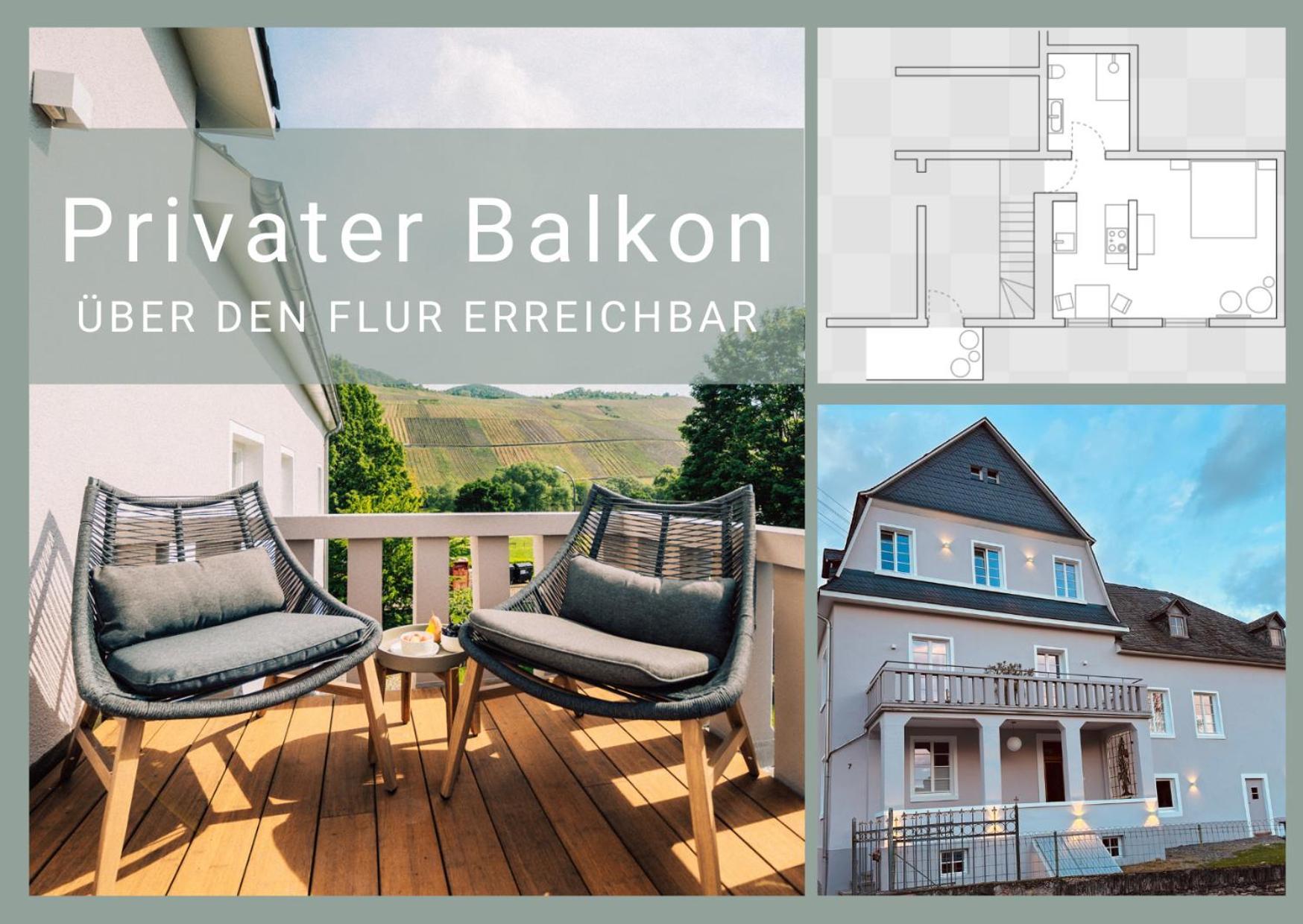 Gut Foersterlay - Exklusive Boutique Apartments Im Historischen Winzerhaus Direkt An Der Mosel Lösnich Eksteriør billede